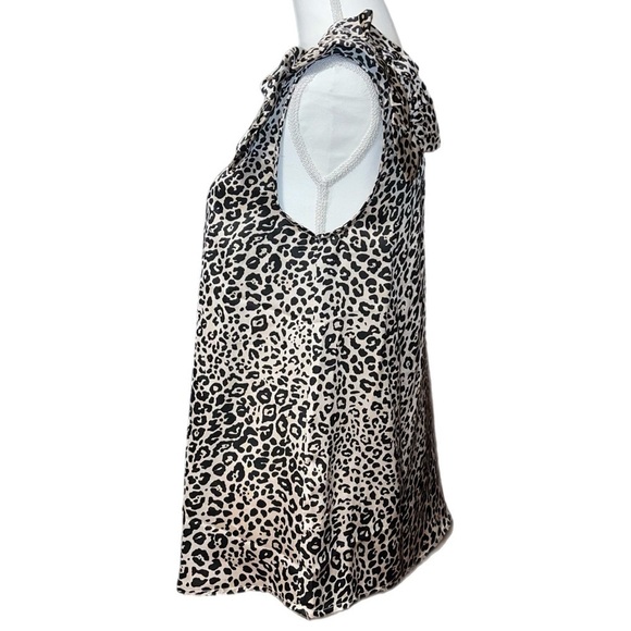 Entro - Cheetah Print - Ruffled Sleeve - Size Small NWT - Picture 3 of 7